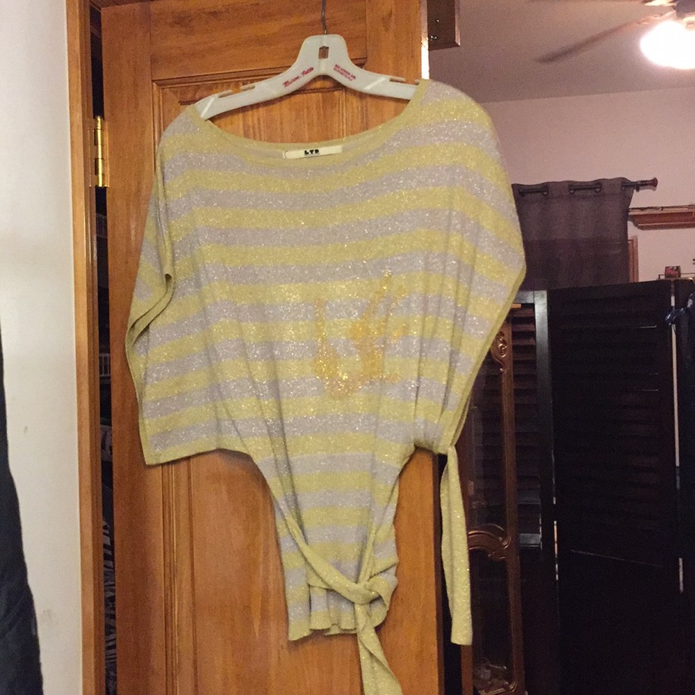 Sparkly gold sweater